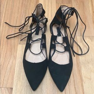 Never worn! Topshop Pointy Toe Ghillie Flat